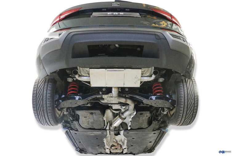 Fox Sportuitlaat Seat Ateca 5FP - 4x4 Facelift Achterdemper dwarsuitlaat rechts/links - Uitlaatpijpen achter de bumper