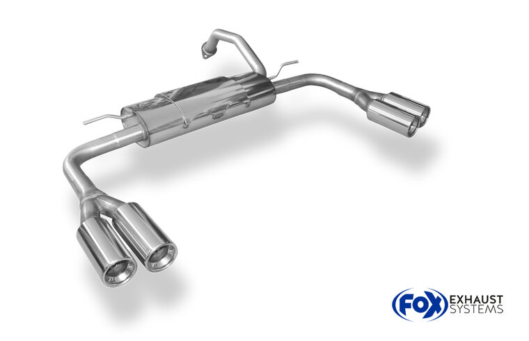 Fox Sportuitlaat Toyota Auris Benzine - E18 Achterdemper rechts/links - 2x90 Type 13 rechts/links