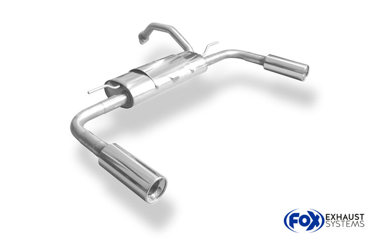 Fox Sportuitlaat Toyota Auris Benzine - E18 Achterdemper rechts/links - 1x90 Type 13 rechts/links