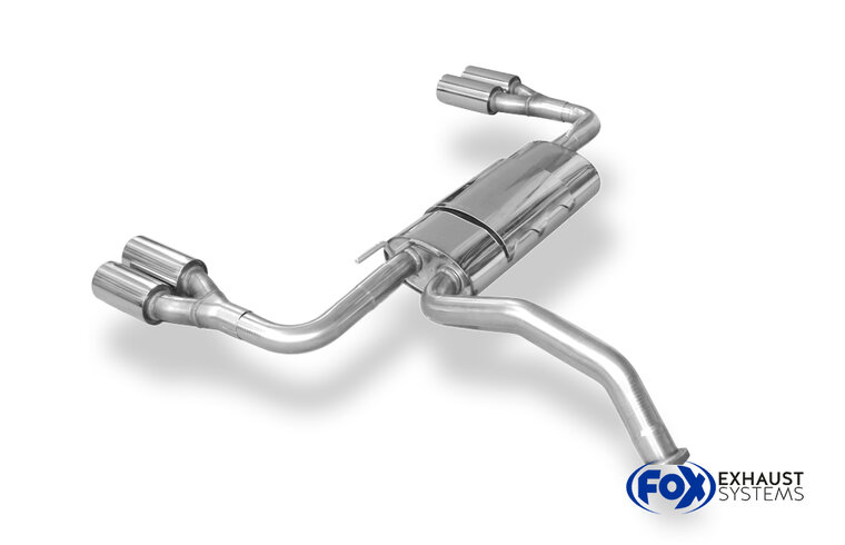 Fox Sportuitlaat Toyota Auris Benzine Achterdemper Rechts/Links - 2x80 Type 13 Rechts/Links
