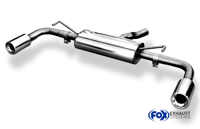Fox Sportuitlaat Toyota Auris Diesel Achterdemper rechts/links - 1x90 Type 13 rechts/links