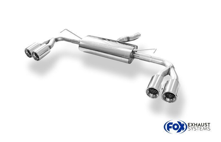 Fox Sportuitlaat Toyota Auris Diesel Achterdemper rechts/links - 2x90 Type 13 rechts/links