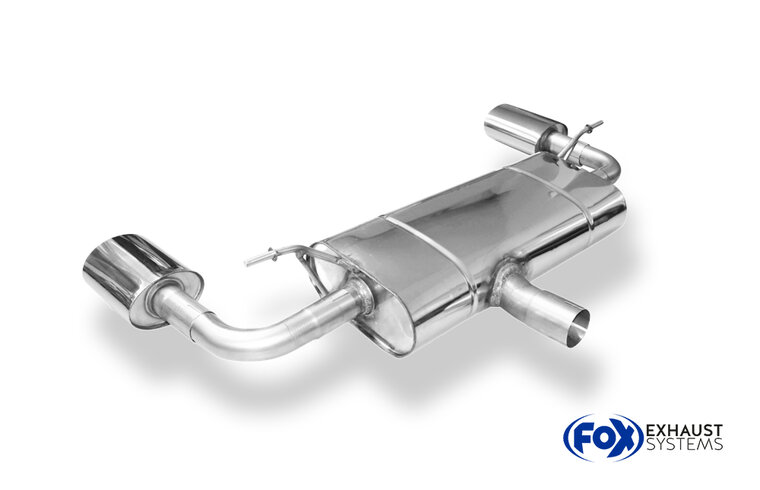 Fox Sportuitlaat Mercedes B-Klasse - 246 - 4-matic achterdemper dwarsuitgang rechts/links - 140x90 type 32 rechts/links