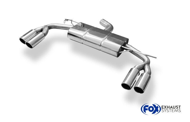 Fox Sportuitlaat VW Beetle 2.0l - 16 (5C) Coup&eacute; &amp; Cabriolet Uitlaatdemper Rechts/Links - 2x80 Type 16 Rechts/Links