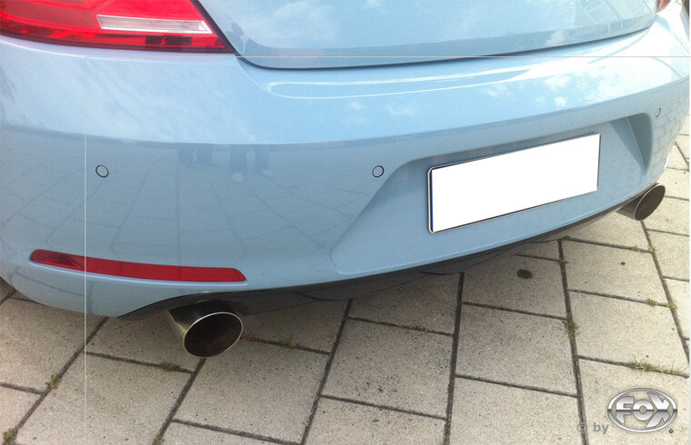 Fox Sportuitlaat VW Beetle - 16 (5C) Coup&eacute; &amp; Cabriolet Onafhankelijke wielophanging. Achterdemper Rechts/Links Uitlaat - 1x100 Type 25 Rechts/Links