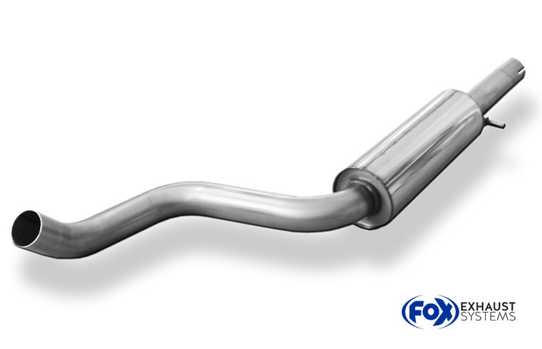 Fox Sportuitlaat Voordemper voor VW Kever Type 1C/ 9C/ 1Y - Pijpdiameter: 63,5 mm