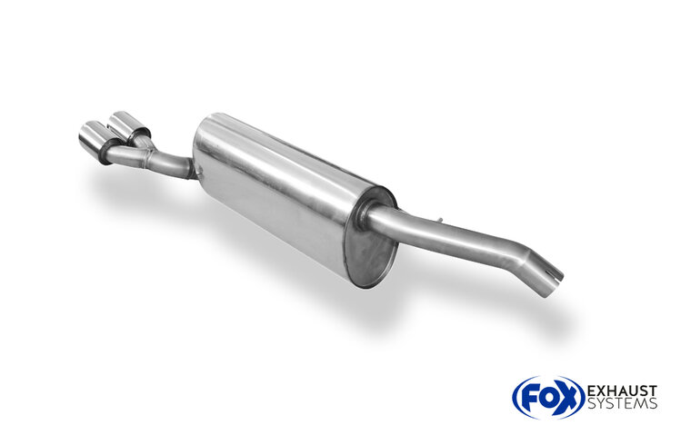 Fox Sportuitlaat Fiat Bravo 198 voor modellen met bumperuitsparing, achterdemper - 2x80 type 16