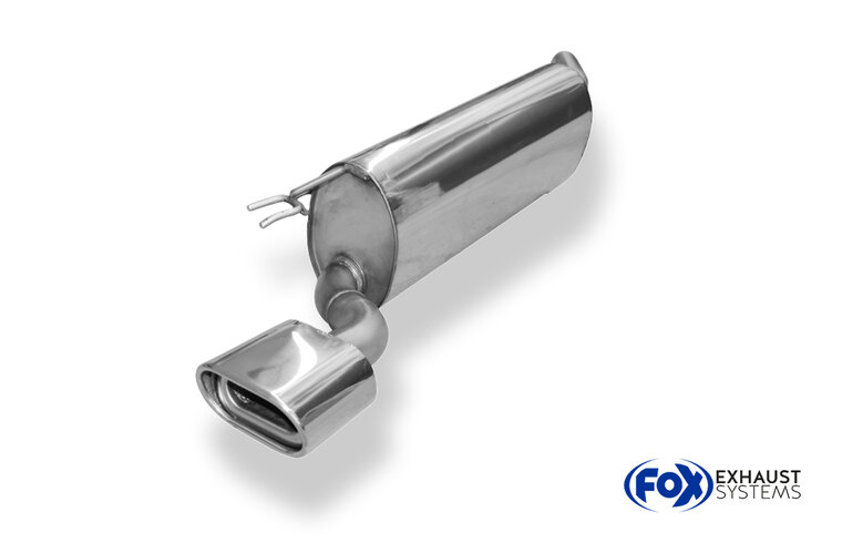 Fox Sportuitlaat Fiat Bravo 198 voor modellen met bumperuitsparing, achterdemper - 135x80 type 53