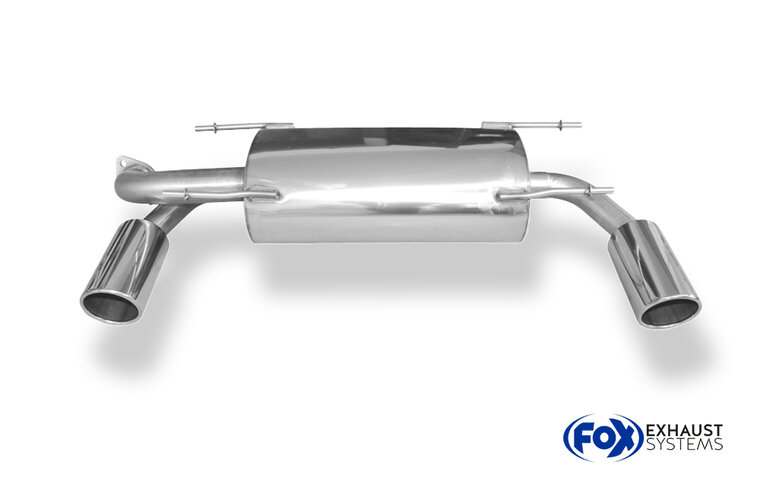 Fox Sportuitlaat Subaru BRZ/Toyota GT86 achterdemper, dwarsuitgang rechts/links - 1x100 type 16 rechts/links