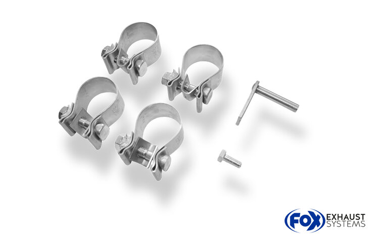 Fox Sportuitlaat Citroen C1/Toyota Aygo achterdemper, rechter/linker uitgang - 1x90 type 13 rechts/links