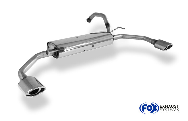 Fox Sportuitlaat Citroen C1/Toyota Aygo achterdemper rechts/links uitlaat - 106x71 Type 33 rechts/links
