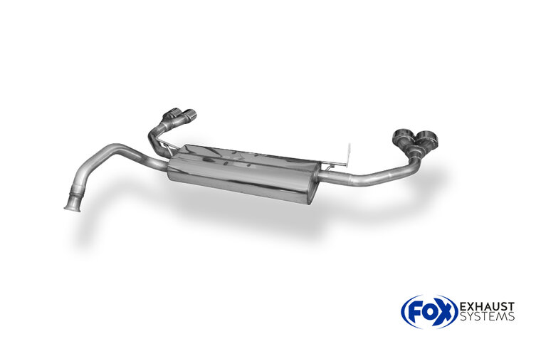 Fox Sportuitlaat Citroen C1/Toyota Aygo uitlaatdemper rechts/links - 2x86x54 type 32 rechts/links