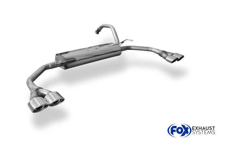 Fox Sportuitlaat Citroen C1/Toyota Aygo uitlaatdemper rechts/links - 2x86x54 type 32 rechts/links