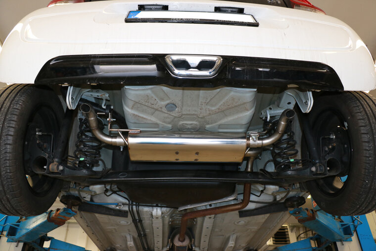 Fox Sportuitlaat Citroen C1 II Achterdemper Rechts/Links Uitlaat - Diesel Look