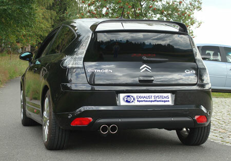 Fox Sportuitlaat Citroen C4 Coup&eacute; achterdemper - 2x80 Type 13