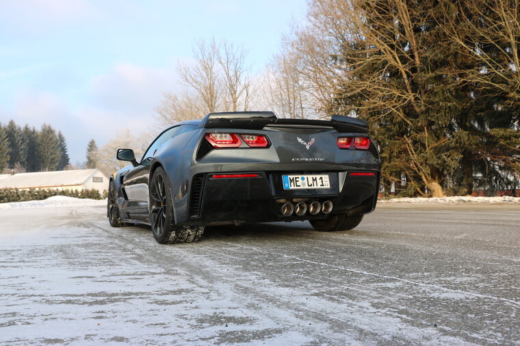 Fox Sportuitlaat Corvette C7/Z06 achterdemper, centrale uitlaat - 4x100 Type 25 midden