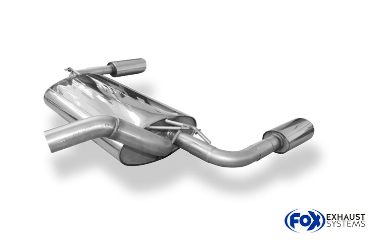 Fox Sportuitlaat Volvo C70 II - Achterdemper cabriolet dwarsuitgang rechts/links - 115x85 Type 32 rechts/links