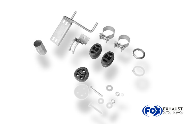 Fox Sportuitlaat Opel Calibra A achterdemper, rechter/linker uitlaat - 2x76 Type 18 rechts/links