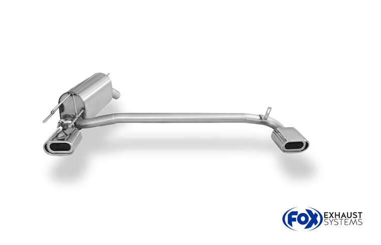Fox Sportuitlaat Opel Calibra A achterdemper, rechter/linker uitlaat - 135x80 type 53 rechts/links