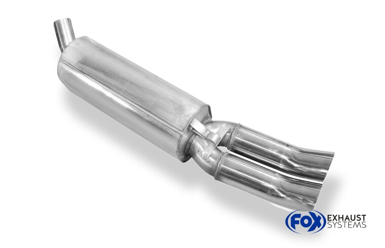 Fox Sportuitlaat Opel Calibra A/ Calibra A 4x4 Achterdemper &Oslash;50mm - 2x76 Type 18