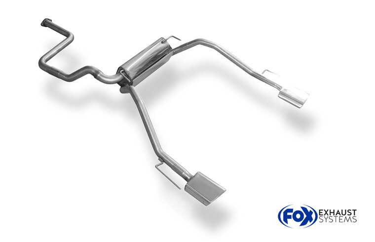Fox Sportuitlaat Opel Cascada achterdemper, dwarsuitgang rechts/links - 145x65 type 59 rechts/links