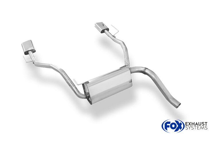 Fox Sportuitlaat Opel Cascada achterdemper, dwarsuitgang rechts/links - 145x65 type 59 rechts/links