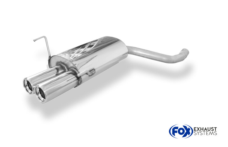 Fox Sportuitlaat Mercedes C-Klasse W202/S202 Achterdemper Inlaat 61mm - 2x80 Type 13