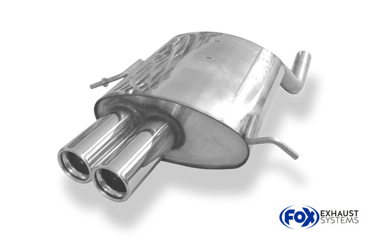 Fox Sportuitlaat Mercedes C-Klasse Sportcoup&eacute; CL203 achterdemper - 2x76 Type 13