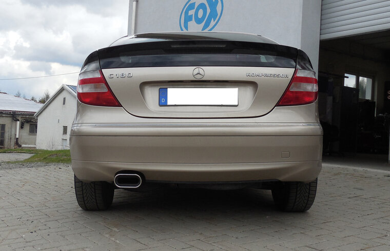 Fox Sportuitlaat Mercedes C-Klasse Sportcoup&eacute; CL203 achterdemper - 160x80 Type 53
