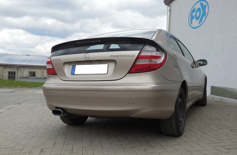 Fox Sportuitlaat Mercedes C-Klasse Sportcoup&eacute; CL203 achterdemper - 160x80 Type 53