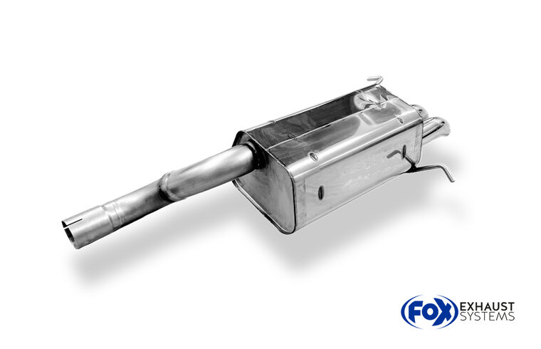 Fox Sportuitlaat Mercedes C-Klasse W203/S203 Achterdemper - 2x63 Type 28