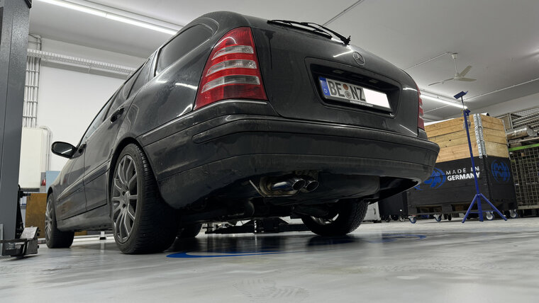 Fox Sportuitlaat Mercedes C-Klasse W203/S203 Achterdemper - 2x63 Type 28