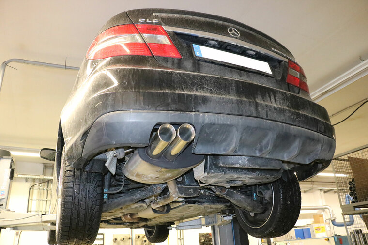 Fox Sportuitlaat Mercedes C-Klasse Sportcoup&eacute; CLC 203 Achterdemper - 2x76 Type 25