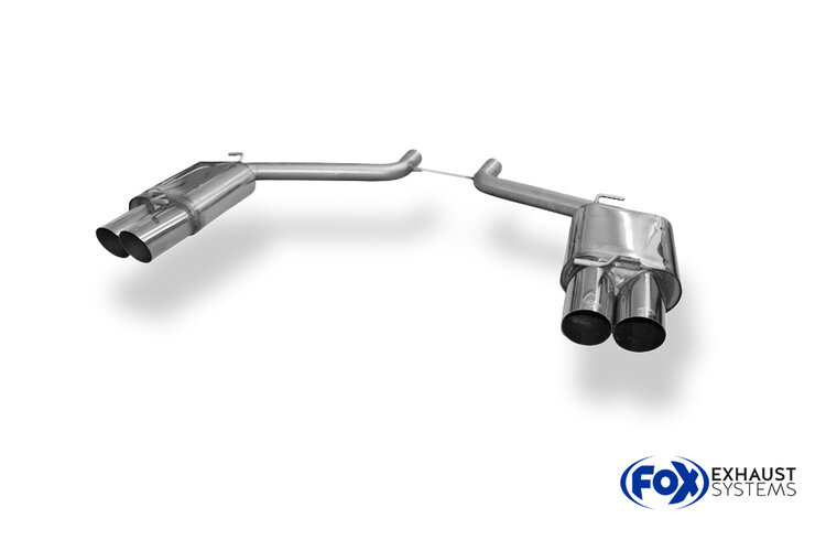 Fox Sportuitlaat Dodge Challenger achterdemper rechts/links - 2x100 type 14 rechts/links
