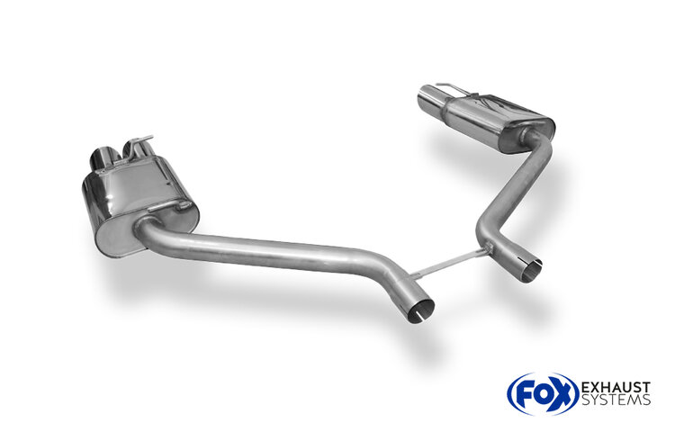 Fox Sportuitlaat Dodge Challenger achterdemper rechts/links - 2x100 type 14 rechts/links