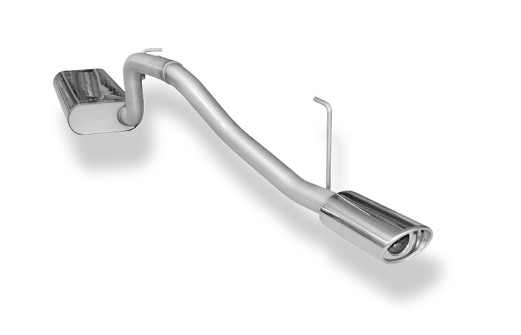 Fox Sportuitlaat Uitlaatdemper met enkele uitlaat voor Jeep Cherokee/Liberty Type KJ - 115x85 Type 33