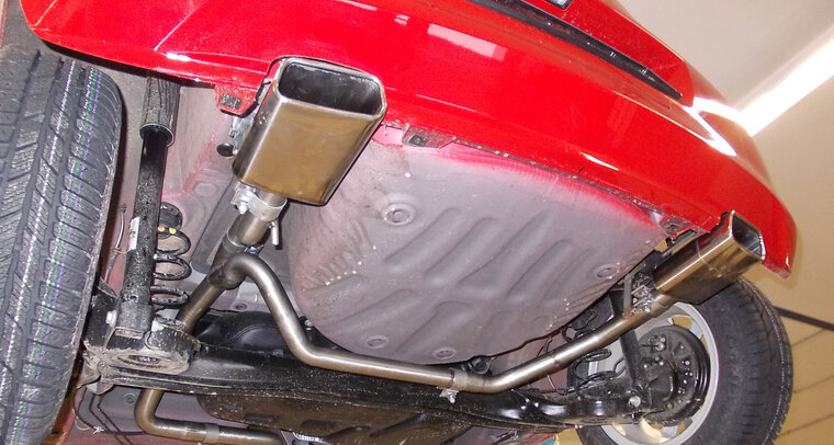 Fox Sportuitlaat Uitlaatsysteem voor Seat Mii/ Skoda Citigo/ VW UP, links/rechts, compatibel met originele of FOX achterdemper - 145x65 type 59, links/rechts