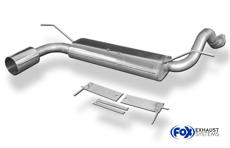 Fox Sportuitlaat Honda Civic 5 dwarsgeplaatste achterdemper - 1x114 Type 10