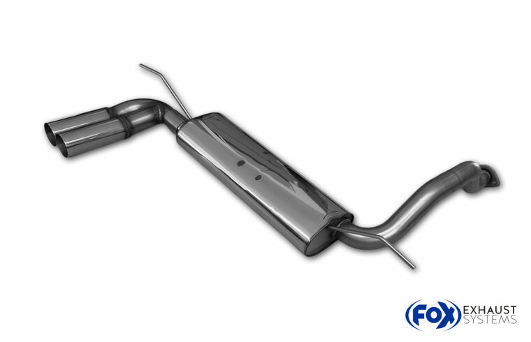 Fox Sportuitlaat Honda Civic 5 dwarsgeplaatste achterdemper - 2x76 Type 10