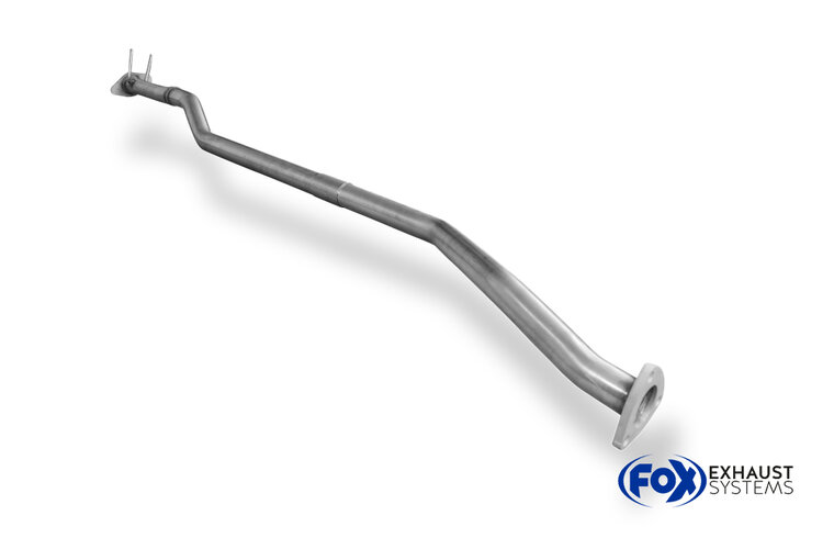 Fox Sportuitlaat Vervangingspijp voor de voordemper van de Honda Civic VII