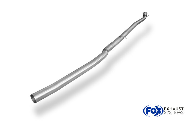 Fox Sportuitlaat Mercedes CLA 220 - 117 4-matic voordemper vervangingspijp met VSD vlak na de katalysator