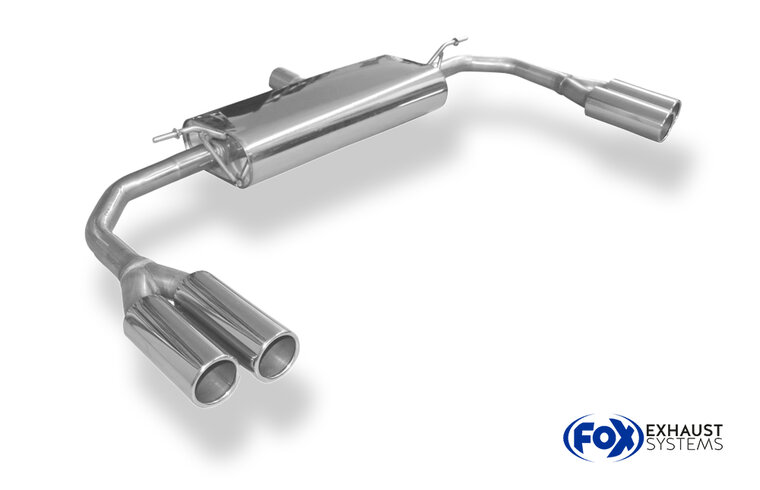 Fox Sportuitlaat Mercedes CLA - 117 4-matic achterdemper dwarsuitgang rechts/links - 2x80 type 12 rechts/links