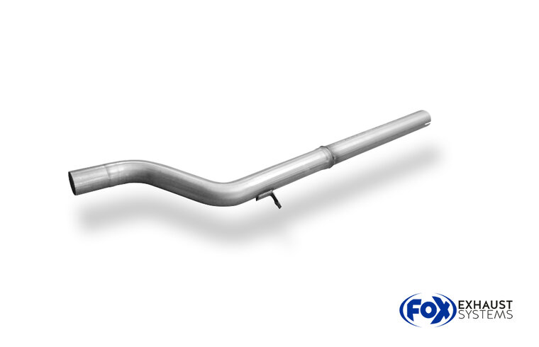 Fox Sportuitlaat Vervangingspijp voor de voordemper van de Renault Clio III Sport &Oslash;63,5 mm
