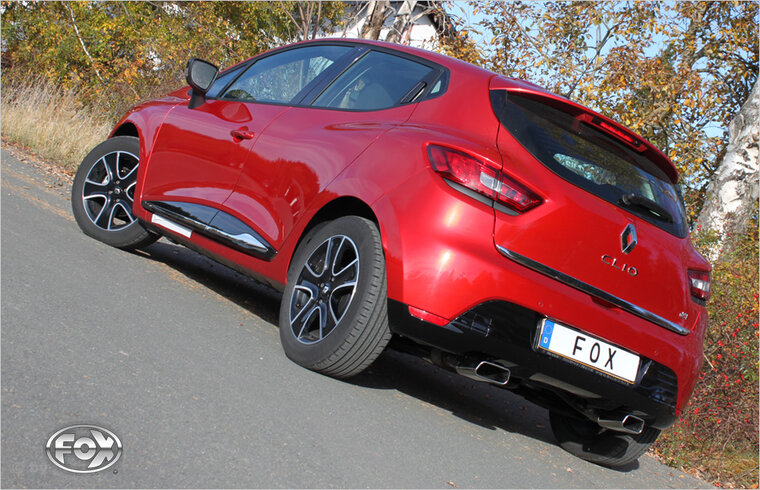 Fox Sportuitlaat Renault Clio IV achterdemper, rechter/linker uitlaat - 145x65 type 59 rechts/links