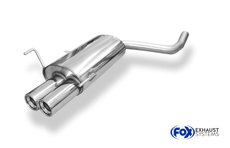 Fox Sportuitlaat Mercedes CLK Type 208 achterdemper - 2x80 Type 13