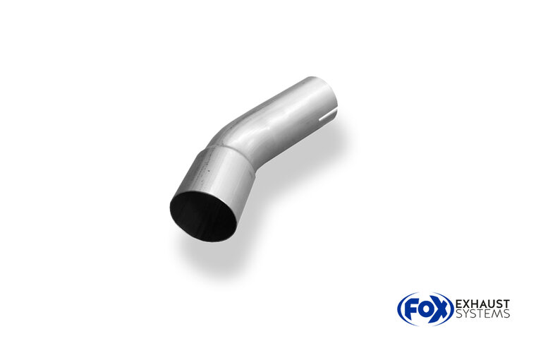 Fox Sportuitlaat Verbindingspijp voor de achterste geluiddemper van een Mercedes CLK Type 209 met een binnendiameter van 64 mm.