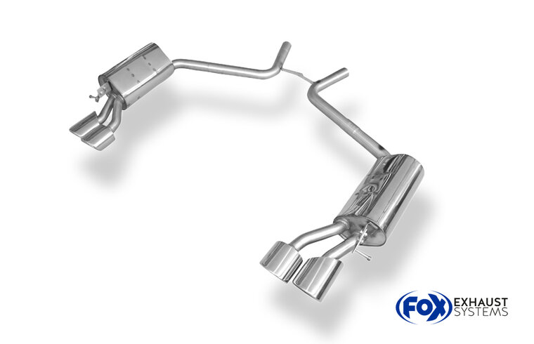 Fox Sportuitlaat Mercedes CLS Type C219 Achterdemper rechts/links - 2x115x85 Type 32 rechts/links