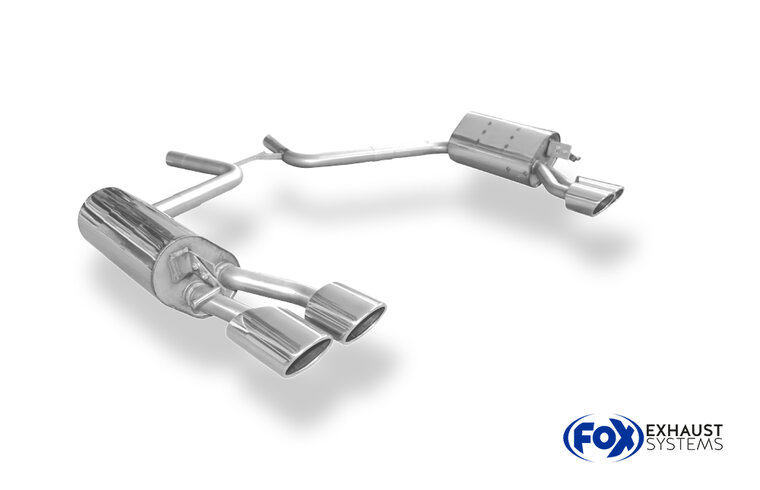 Fox Sportuitlaat Mercedes CLS Type C219 Achterdemper rechts/links - 2x115x85 Type 32 rechts/links