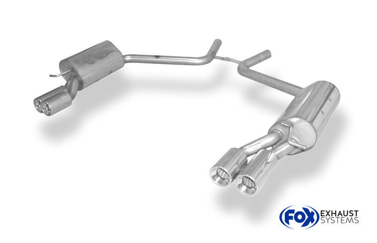 Fox Sportuitlaat Mercedes CLS Type C219 Achterdemper rechts/links - 2x90 Type 13 rechts/links
