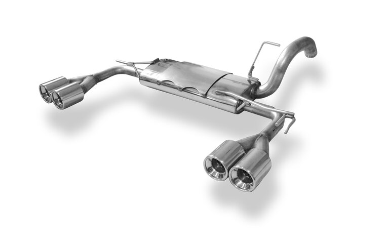 Fox Sportuitlaat Mitsubishi Colt Type Z30 5-deurs achterdemper, rechter/linker uitgang - 2x90 Type 13 rechts/links